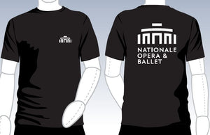 T-shirt Nationale Opera & Ballet zwart logo achterkant